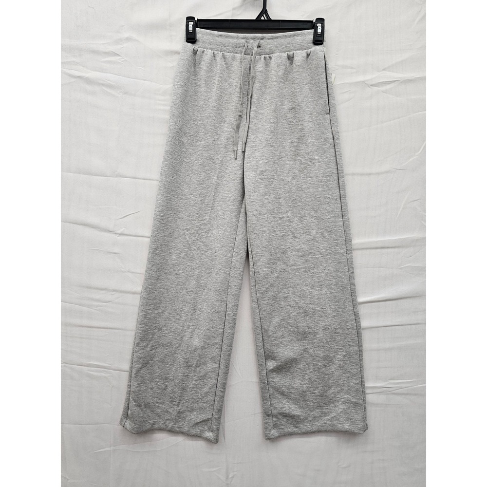 All in Motion Airy Sleek Wide Leg Pant Heathered Gray Small NWT 214161417